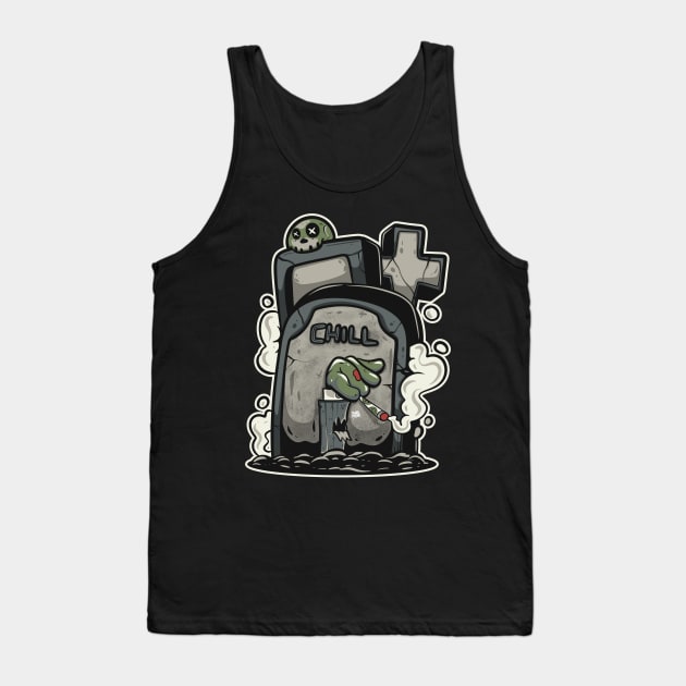 relaxing inside Tank Top by Behold Design Supply
